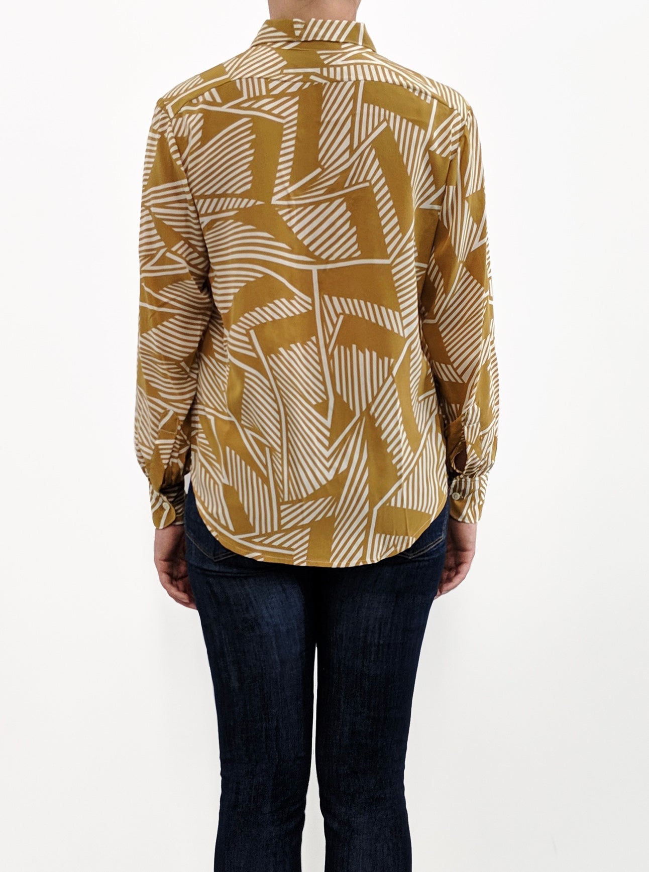 Madison Silk Shirt - Gold