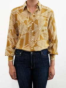 Madison Silk Shirt - Gold