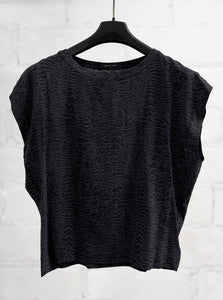 Avery Silk Top - Charcoal