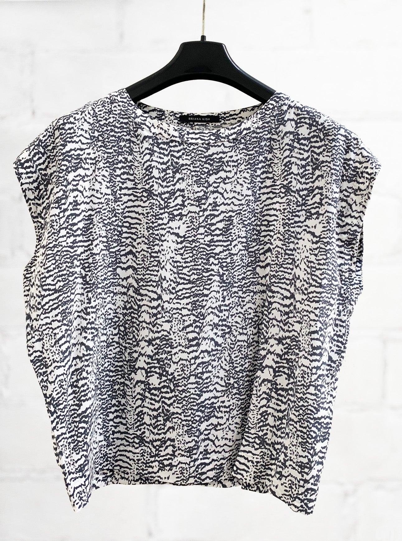 Avery Silk Top - Grey